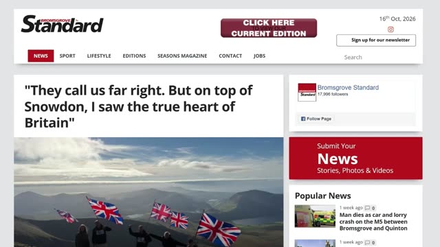 At Britain’s 2nd-highest peak, climbers spontaneously applaud as RTC unfurls huge 7m x 20m Union Flag