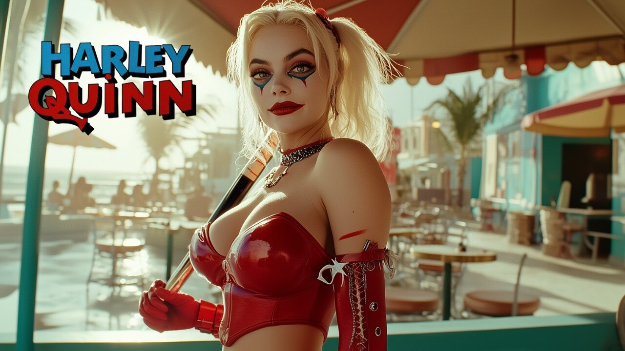 Harley Quinn, Batman & Joker : 1950s Super Panavision 70