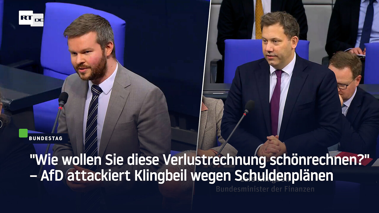 Wie wollen Sie diese Verlustrechnung schönrechnen? – AfD attackiert Klingbeil wegen Schuldenplänen