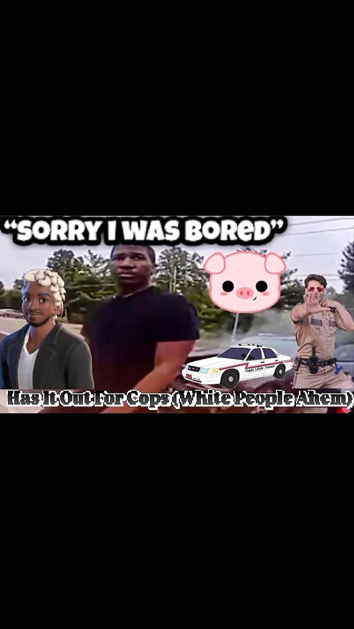 Black Dude Intentionally Crashes Into Police Car Because He Hates Cops