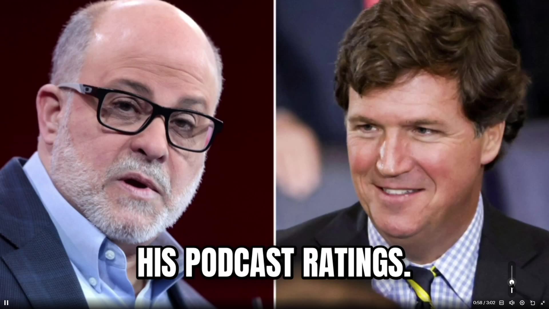 Why is Mark Levin lying about Tucker over and over? Somethings up huh