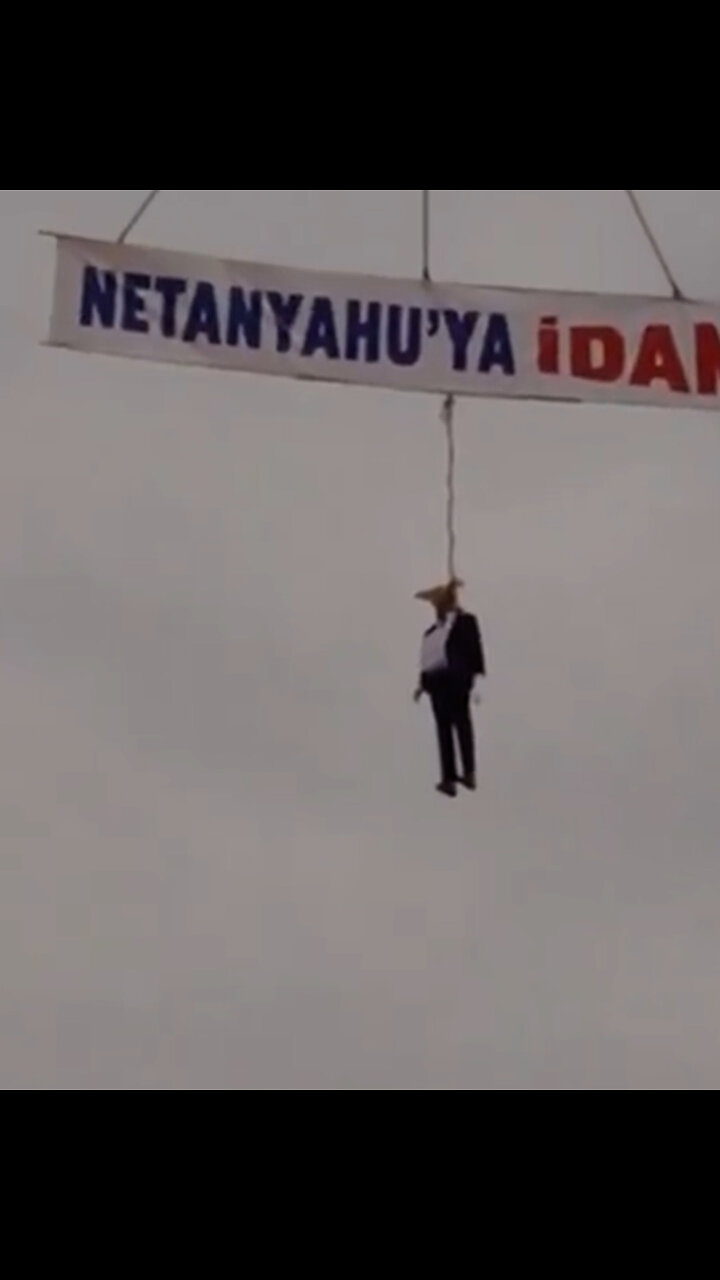 Ejecutan efigie de Netanyahu