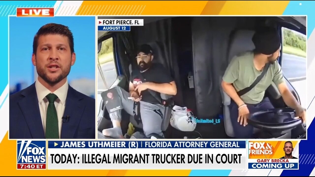Florida AG: Were Suing CA Over Illegal Alien Trucker Who Killed Three