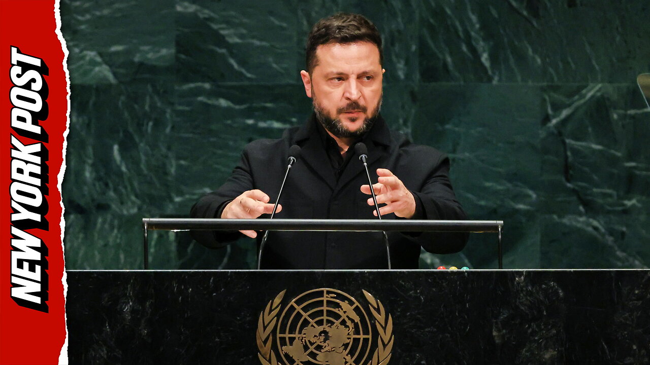 Ukrainian President Zelensky promises to make winter 'painful for Russia' in UN speech thumbnail