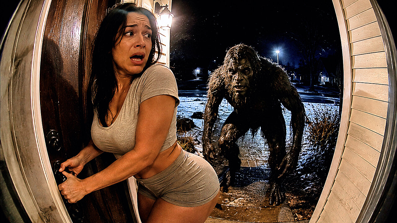 ๐ฑ CURVY WOMAN ENCOUNTERS BIGFOOT! ๐จ Terrifying Creature Caught on Doorbell Camera!
