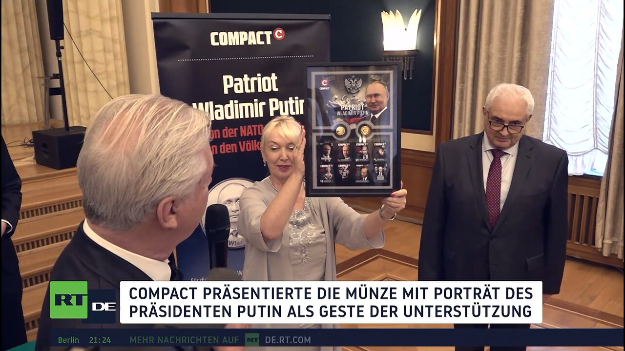 Zum 73. Geburtstag: Magazin Compact würdigt Putin mit Sondermünze