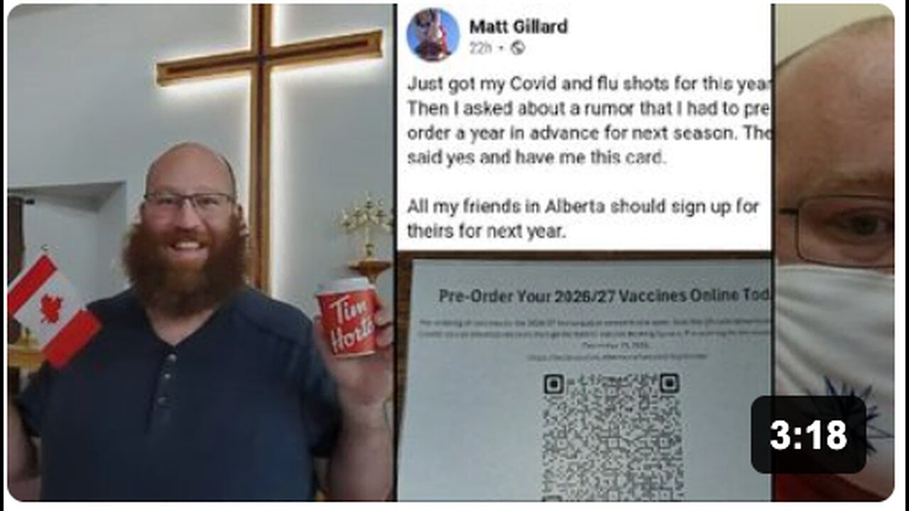 Pastor Fat Boy Matt urges you to get vaccinated and preorder next years offerings!