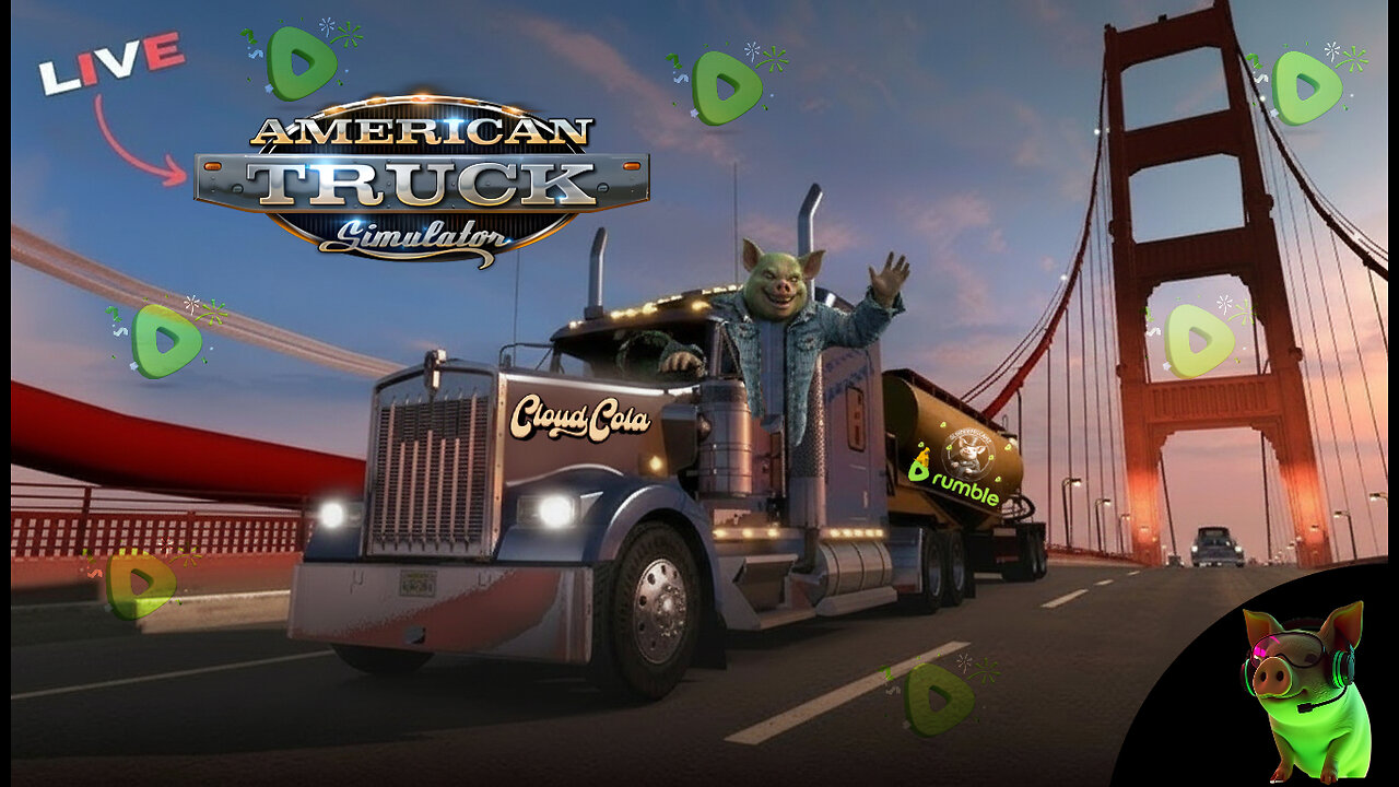 learning how to drive a truck and play american truck simulator come hangout (Road to 500 Followers)