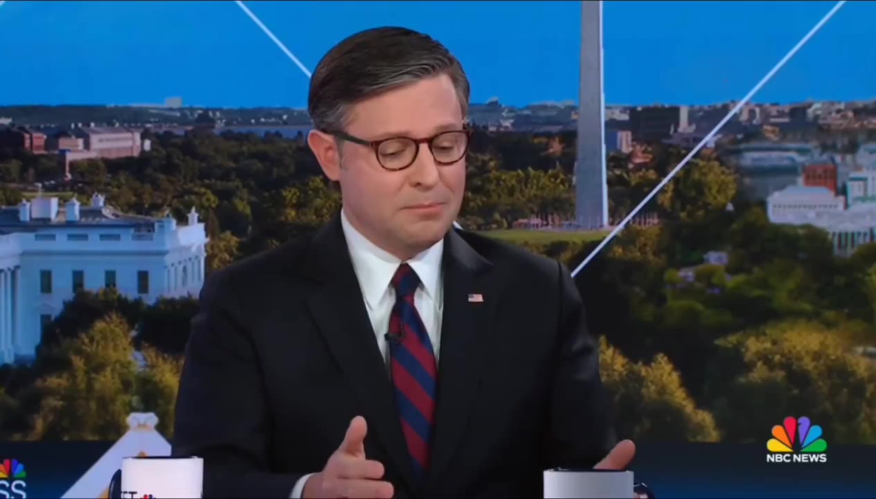 Absurd! Mike Johnson scrambles as NBC host exposes latest Epstein files ruse