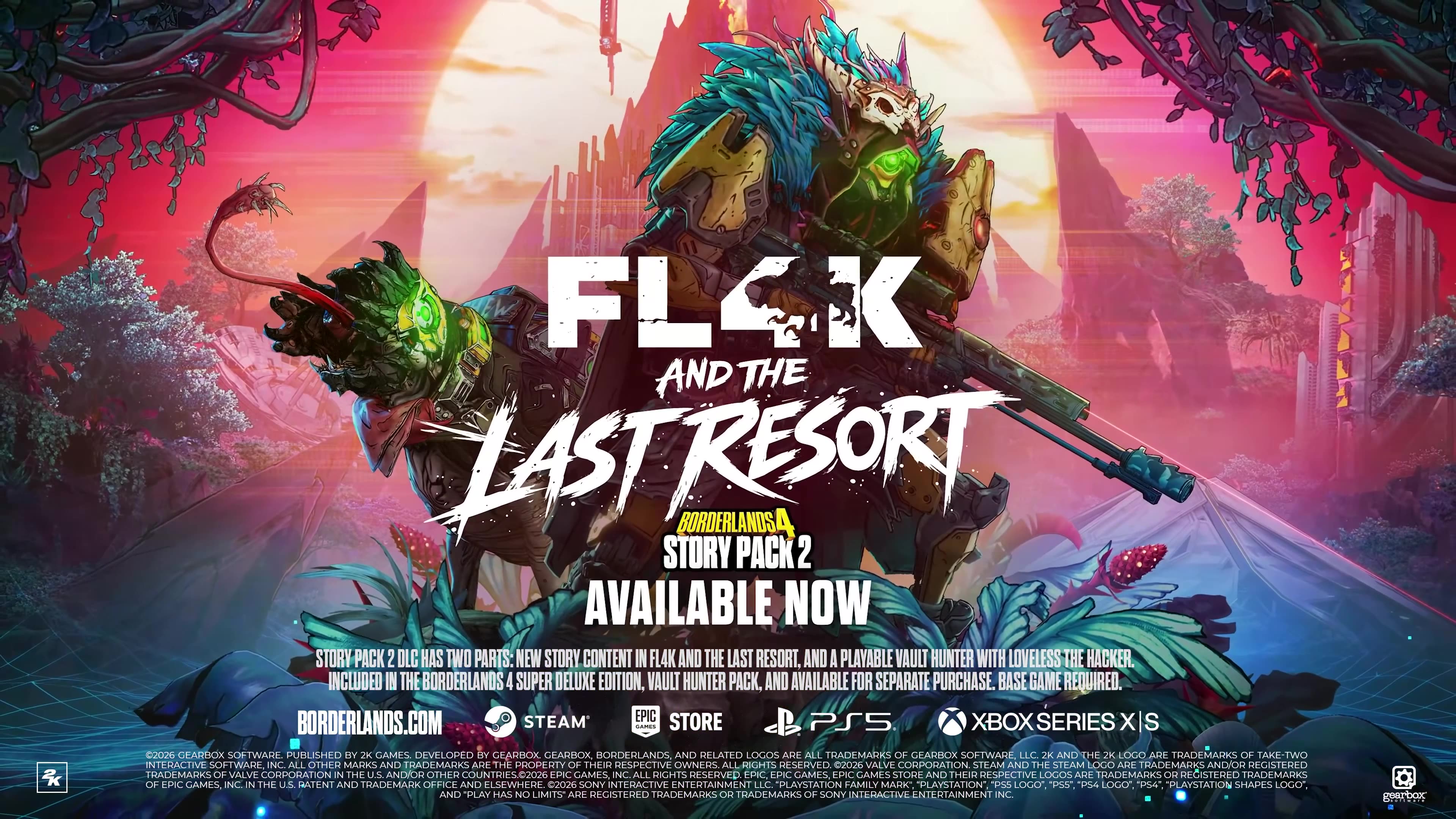 Borderlands 4 | Story Pack 2: FL4K and the Last Resort | Launch Trailer