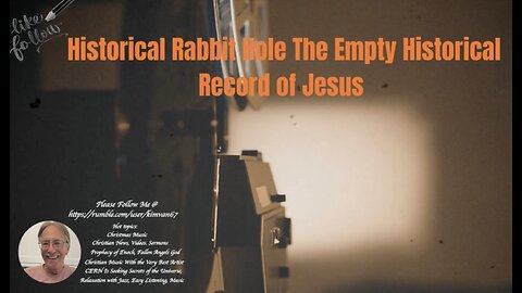 Historical Rabbit Hole The Empty Historical Record of Jesus