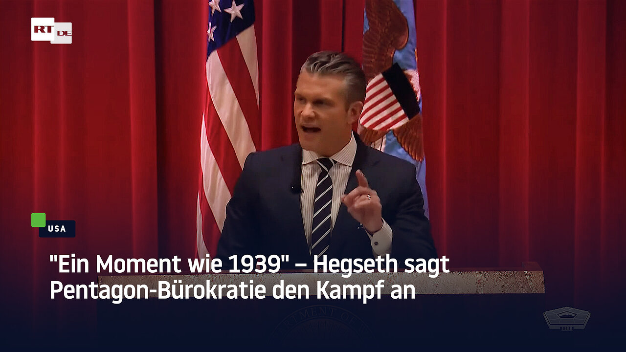 Ein Moment wie 1939 – Hegseth sagt Pentagon-Bürokratie den Kampf an
