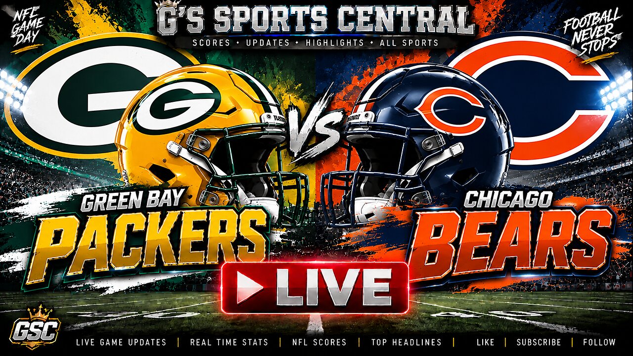 🔴 LIVE: CHICAGO BEARS vs GREEN BAY PACKERS 🏈 | NFL LIVE SCORES, STATS ...