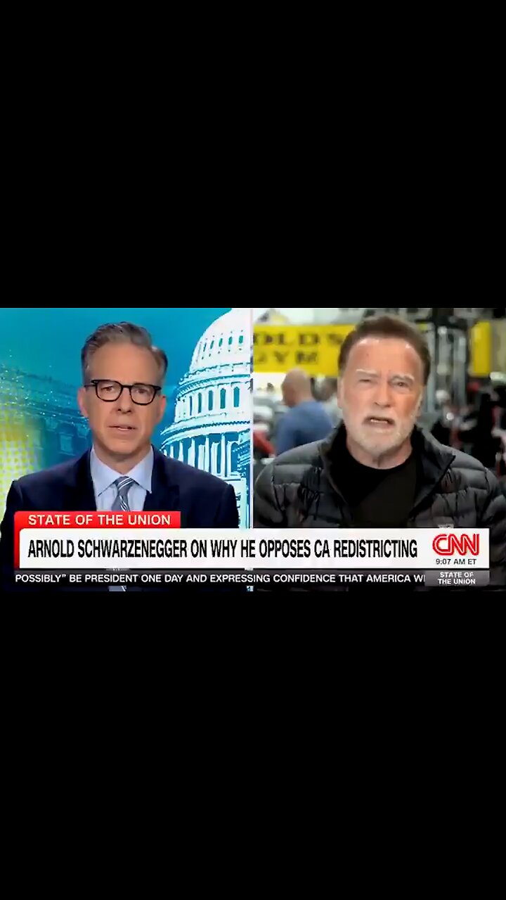 Arnold Schwarzenegger SHUTS DOWN Jake TAPPER Over Gerrymandering