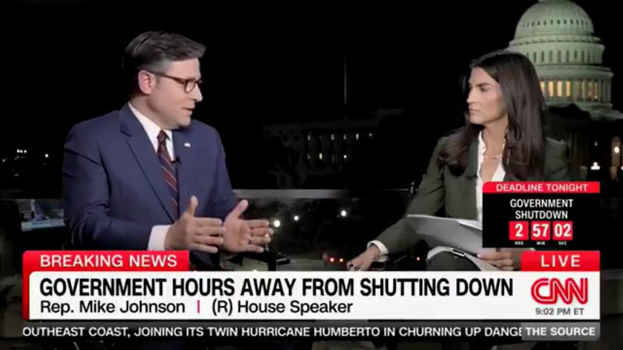 Speaker Johnson Wasnt Going To Let CNNs Kaitlan Collins Lie About The Schumer Shutdown