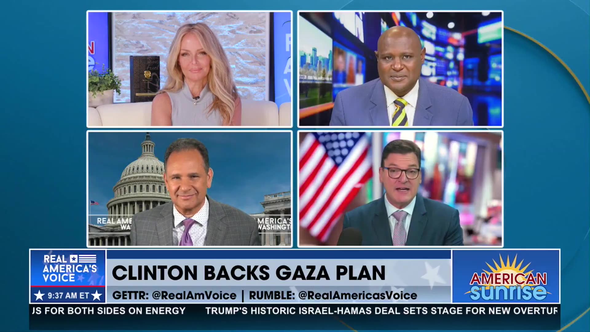 😲 CLINTON BACKS GAZA PLAN