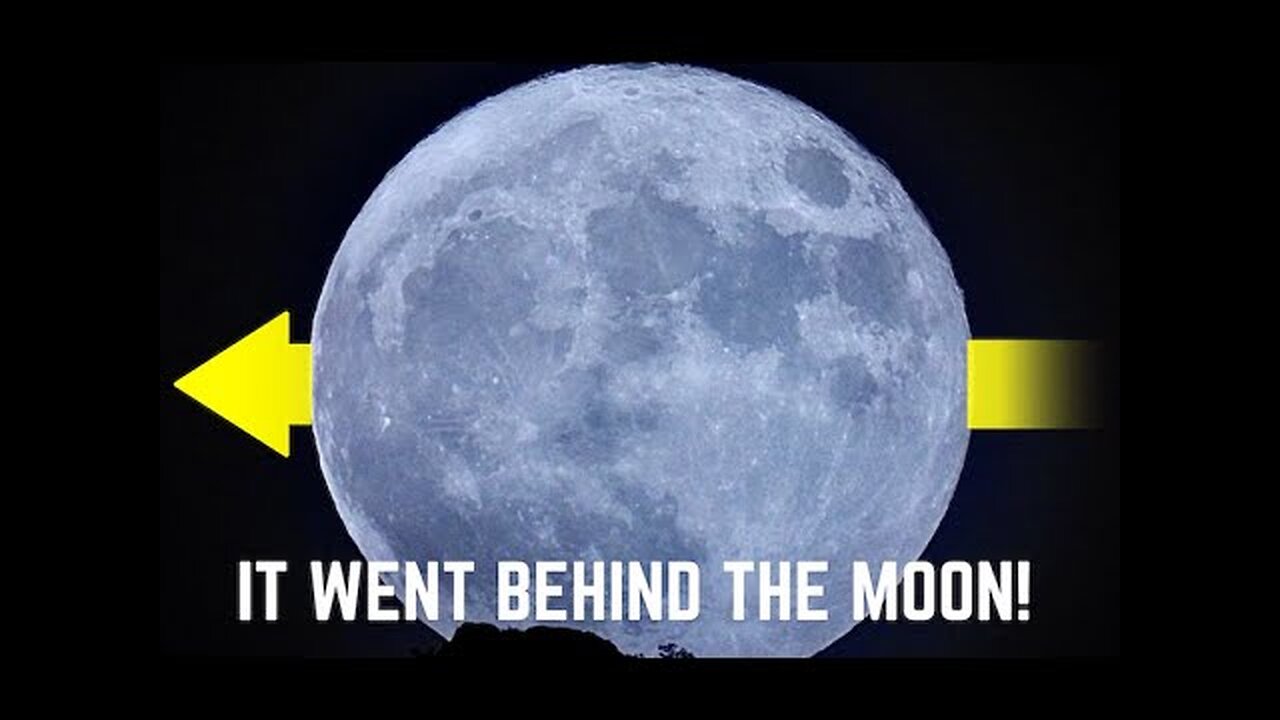 Man captures something REMARKABLE on camera I dont think he was supposed to SEE!! BEHIND the Moon?!