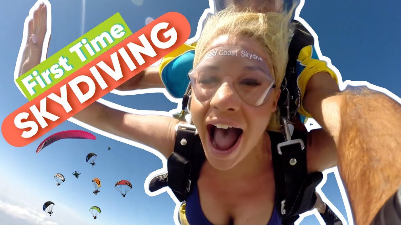 First Time Skydiving in Gold Coast Australia | Stella Andrews Travel Vlog | KYZ HUB