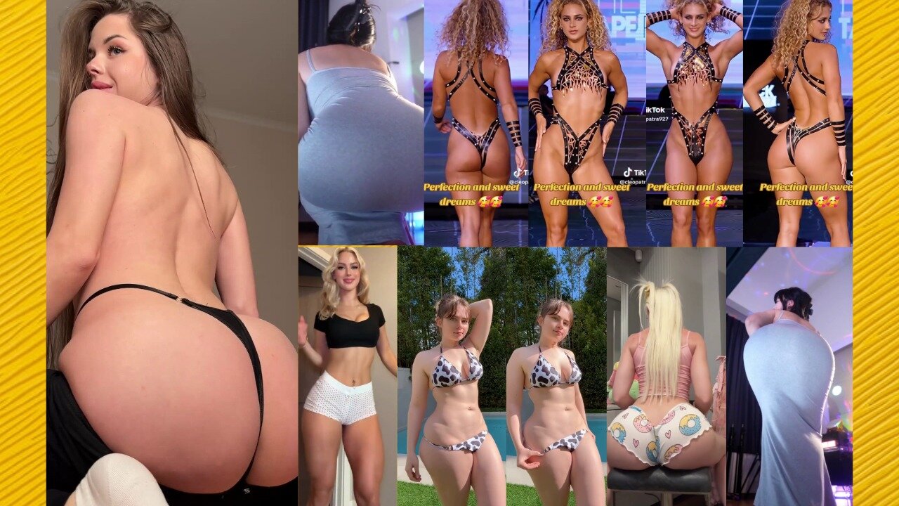 Ass compilation - Big bank tiktok challenge ❤️‍ClipchampGirls 2025