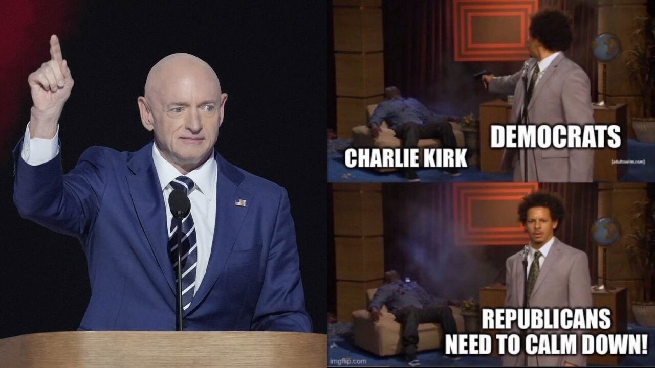 Dem Mark Kelly Uses Charlie Kirks Assassination To Attack Trumps Response To His Sedition Video