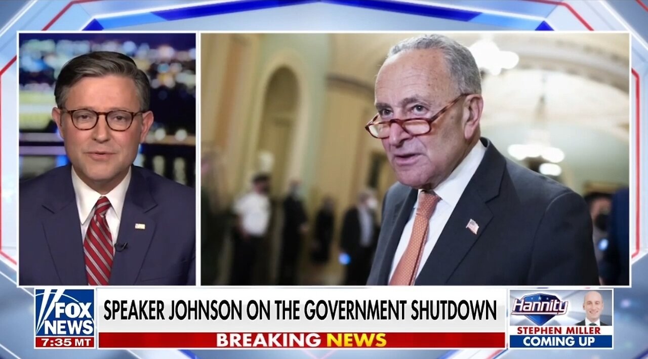 Speaker Johnson: Schumers A Reckless Idiot