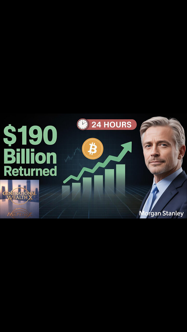 $190 Billion Crypto Recovery in 24 Hours - Morgan Stanley Lifts All Restrictions October 15th
