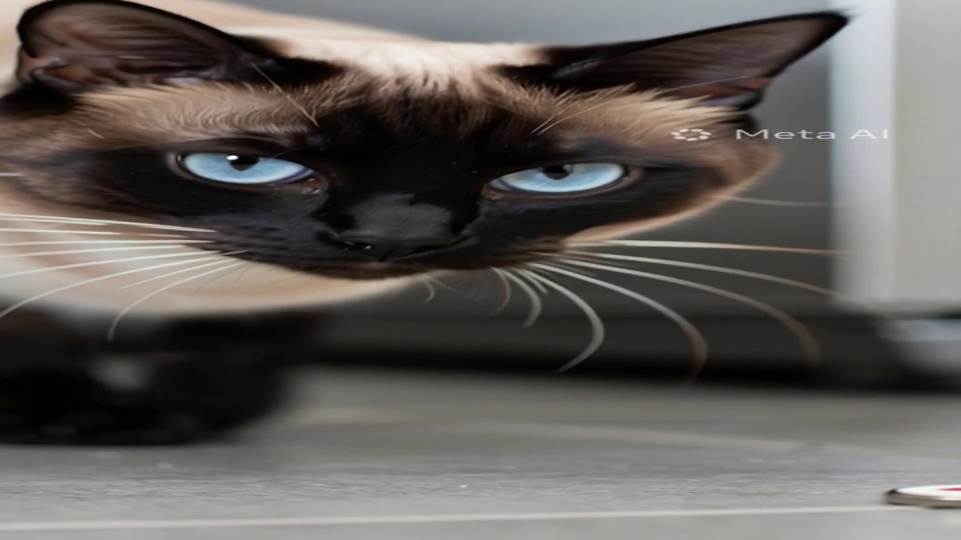 Triplet Cat Investigates Everything — Funny Cat Video
