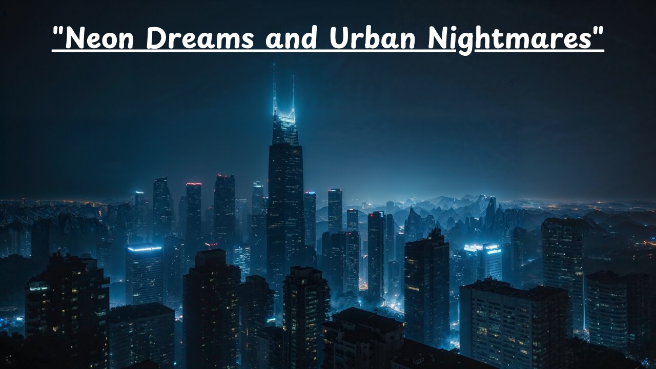 Cyberpunk Cityscape | Neon Dreams and Urban Nightmares / 1 Hour Ambience