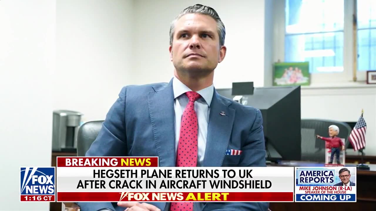 Crack In Windshield found in Plane Secretary of War Pete Hegseths was flying in - Air Force