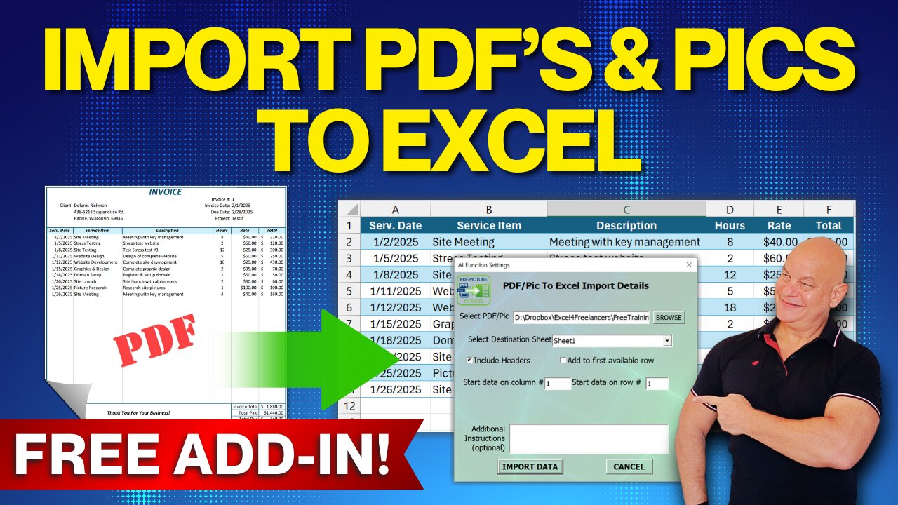 Excelโs PDF & Picture Import Is BROKEN! This Free Add-in Fixes Everything