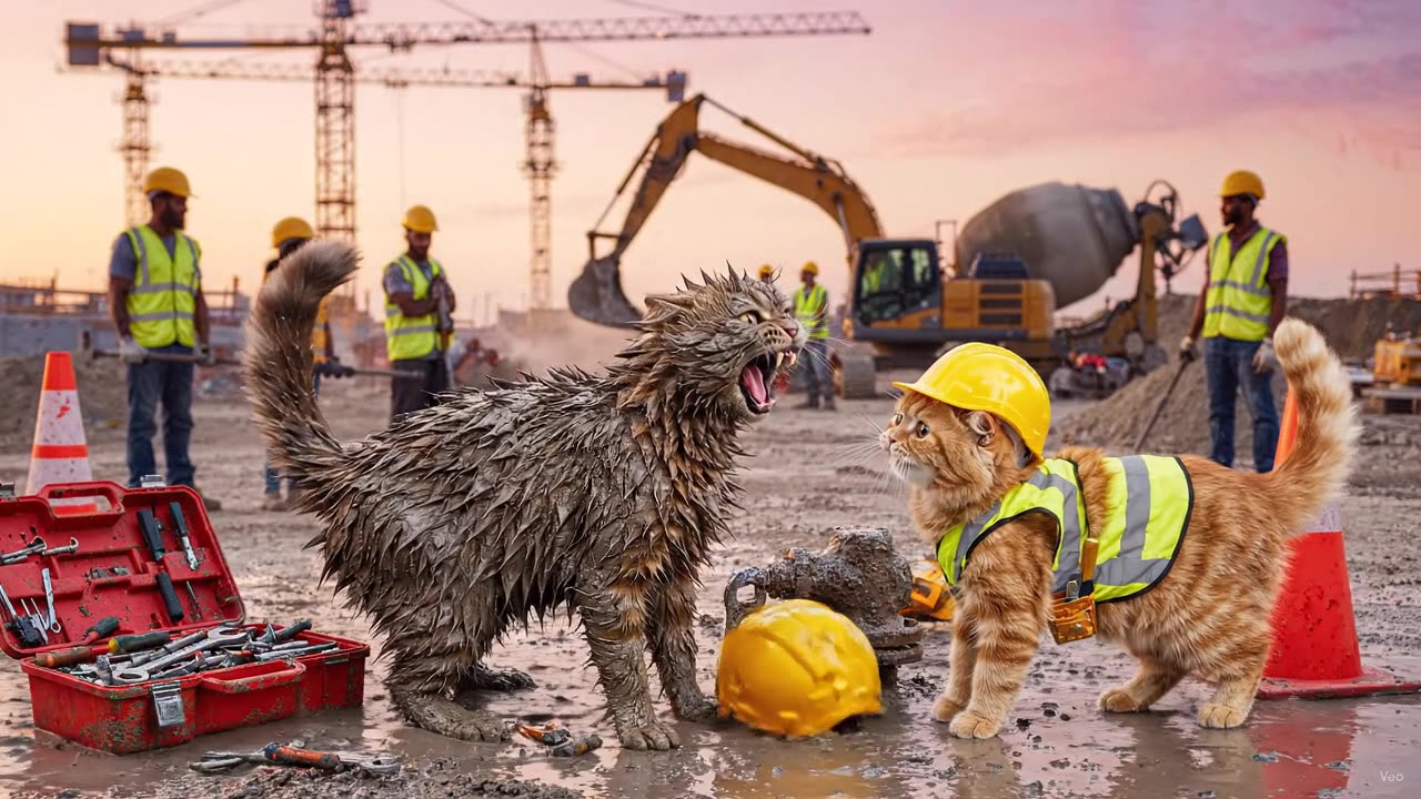 😂 These Construction Cats Should Be FIRED! 🐱🔨 | Funniest AI Cat Video Ever