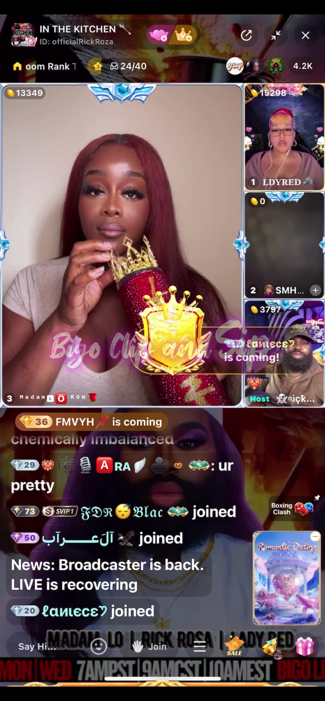 MadamLo calls her mom after Dixon called her 10/13/25 #bigoclipandsip