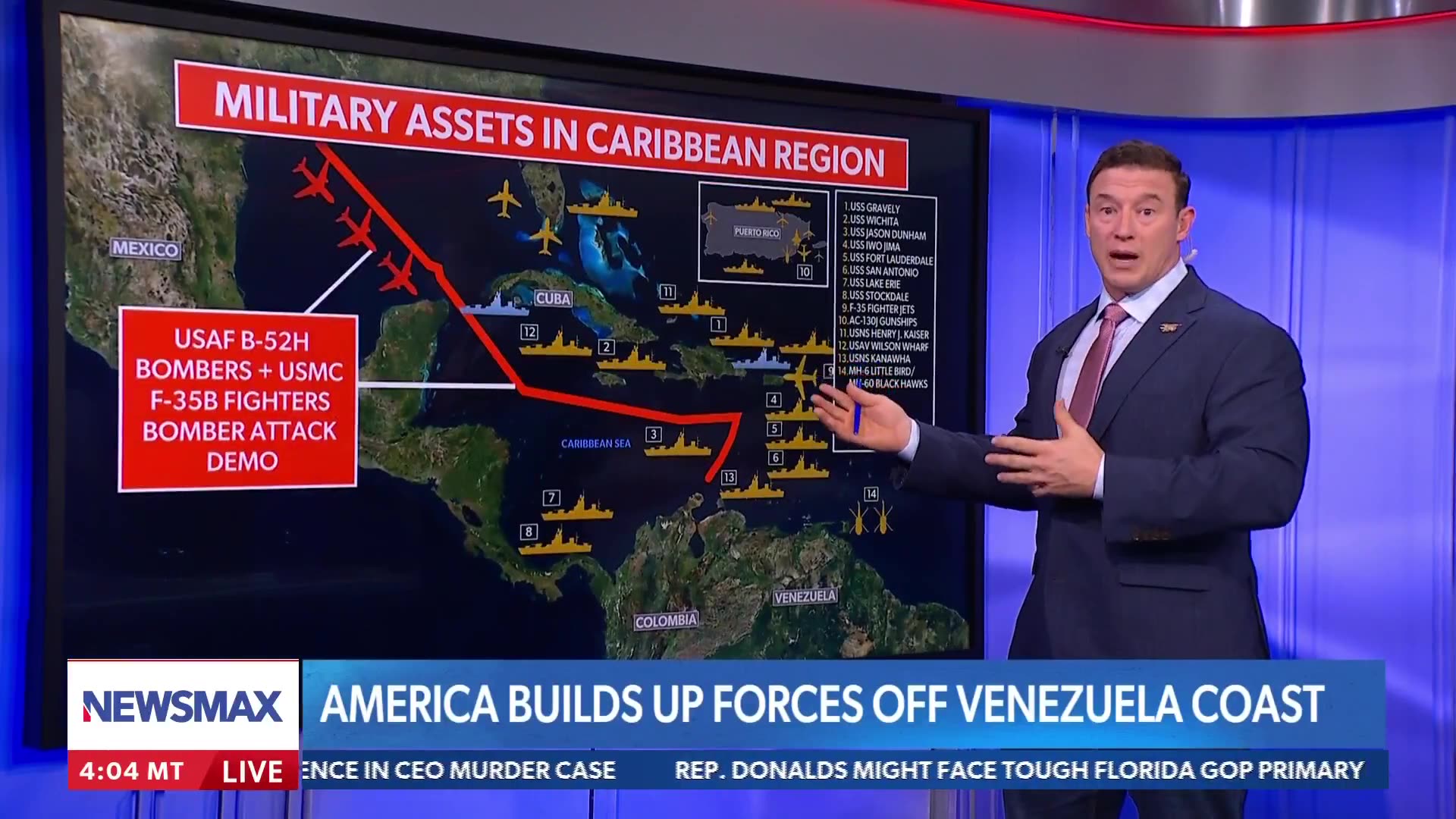 🚩 Carl Higbie details U.S. military power in the Caribbean on Maduros doorstep