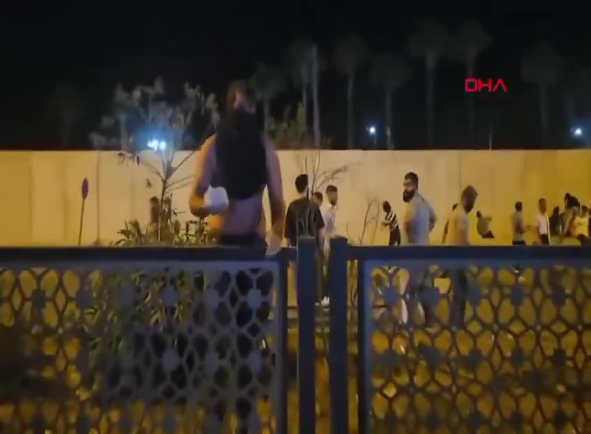 Terrorists riot and throw stones at the American consulate in Turkey.