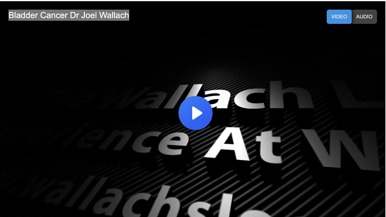 Bladder Cancer Dr Joel Wallach