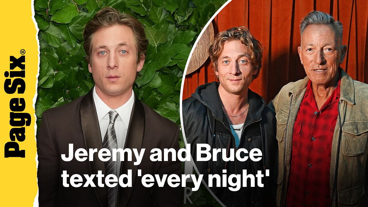 Jeremy Allen White reveals Bruce Springsteen texted him every night while filming