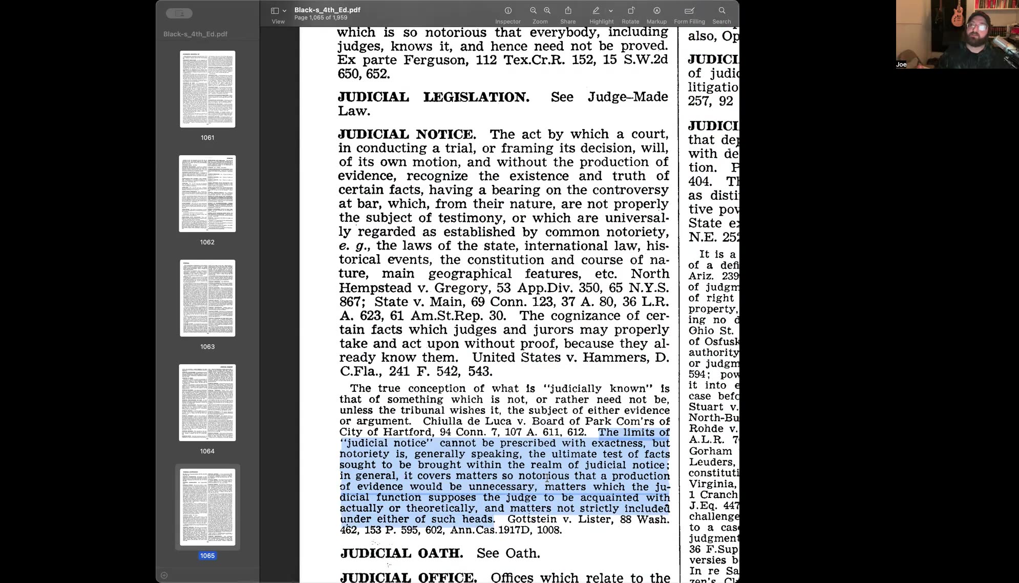 Judicial Notice