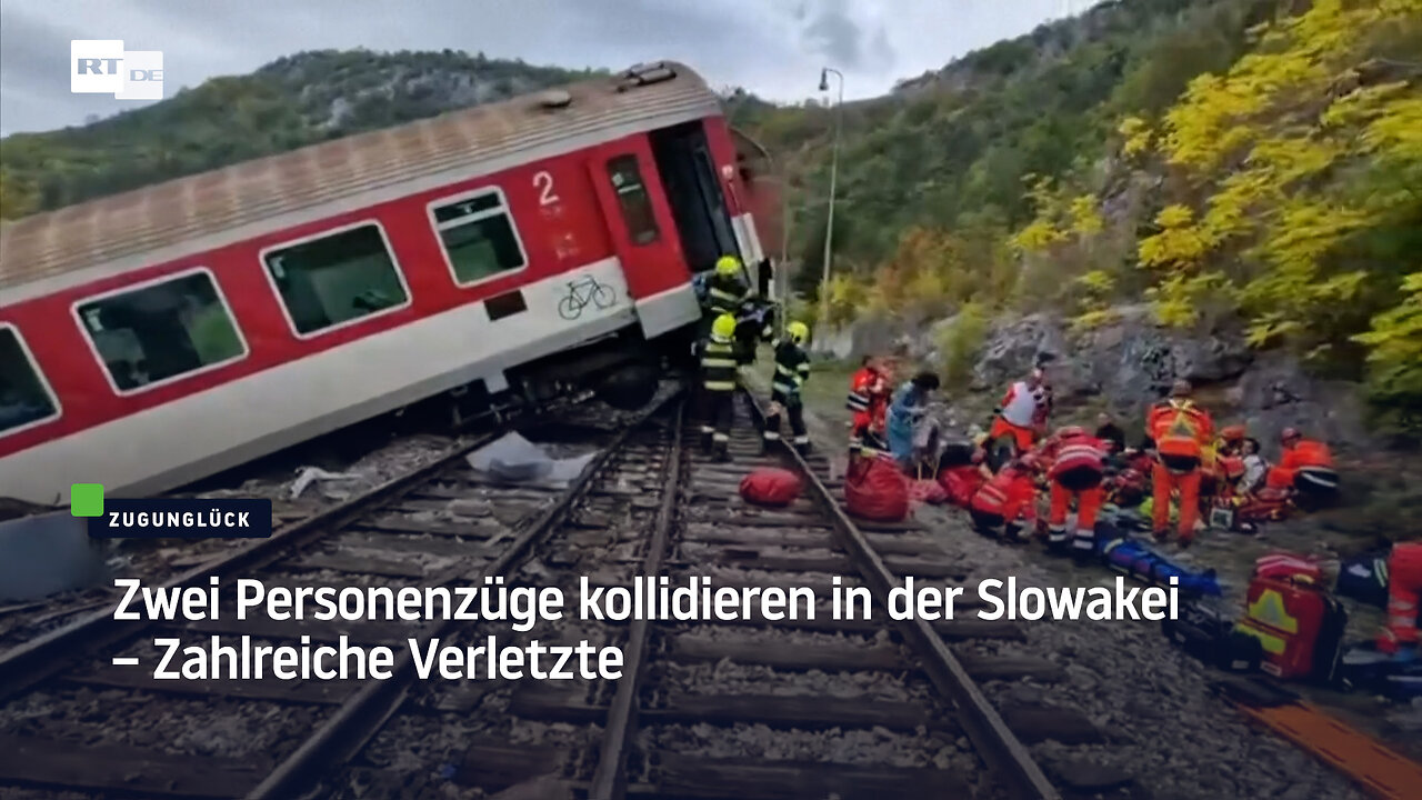 Zwei Personenzüge kollidieren in der Slowakei – Zahlreiche Verletzte