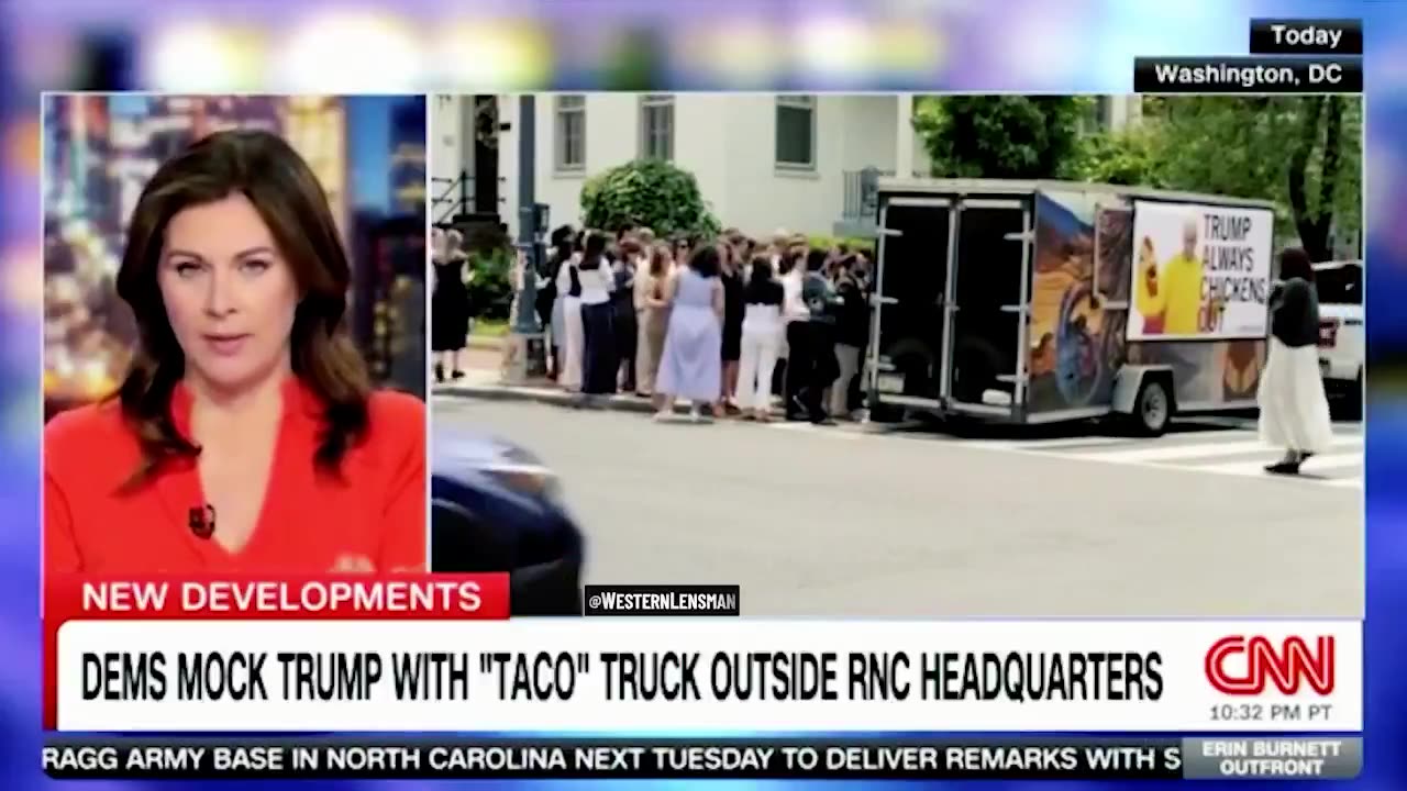 CNN absolutely loved Democrats ‘trolling’ and taunting Trump with a taco truck in DC.