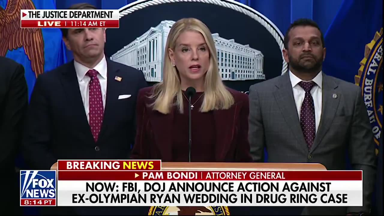 AG Pam Bondi and Kash Patel confirm new CRIMINAL charges against ex-Olympian Ryan Wedding