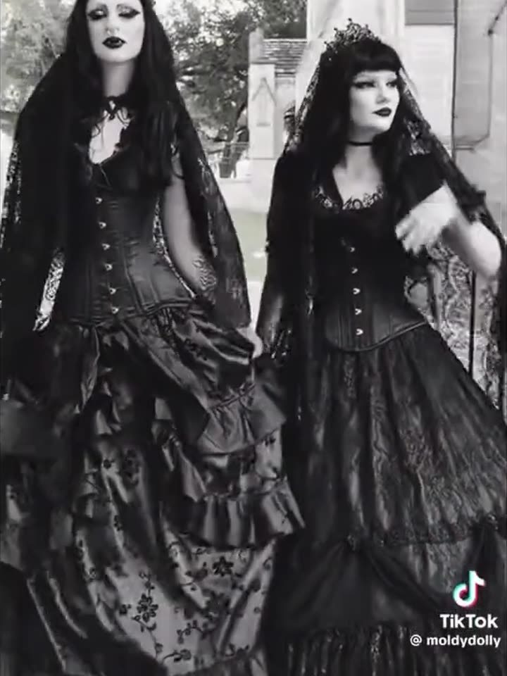 Cute Gothic Girls being Funky