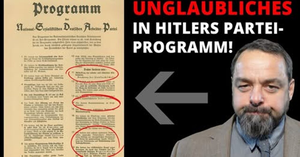 Nazis waren linksradikale Sozialisten - UNGLAUBLICHES in Hitlers NSDAP-Parteiprogramm