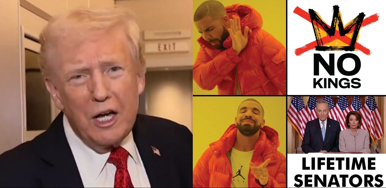 Trumps Wild AI Revenge: Feces-Bombing No Kings Protesters from a Crowned Fighter Jet!