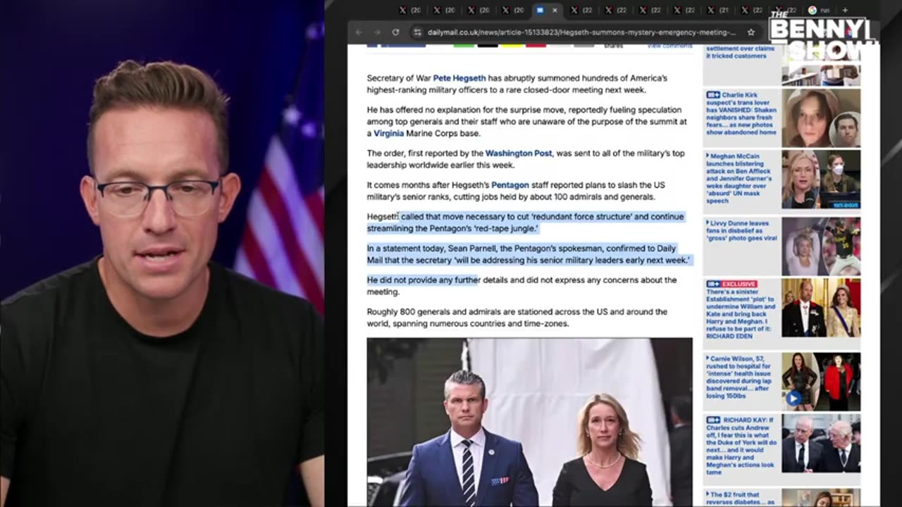 Pete Hegseth Summons HUNDREDS Of Generals to Pentagon for ‘Urgent Meeting’ | ‘Mass Woke PURGE?