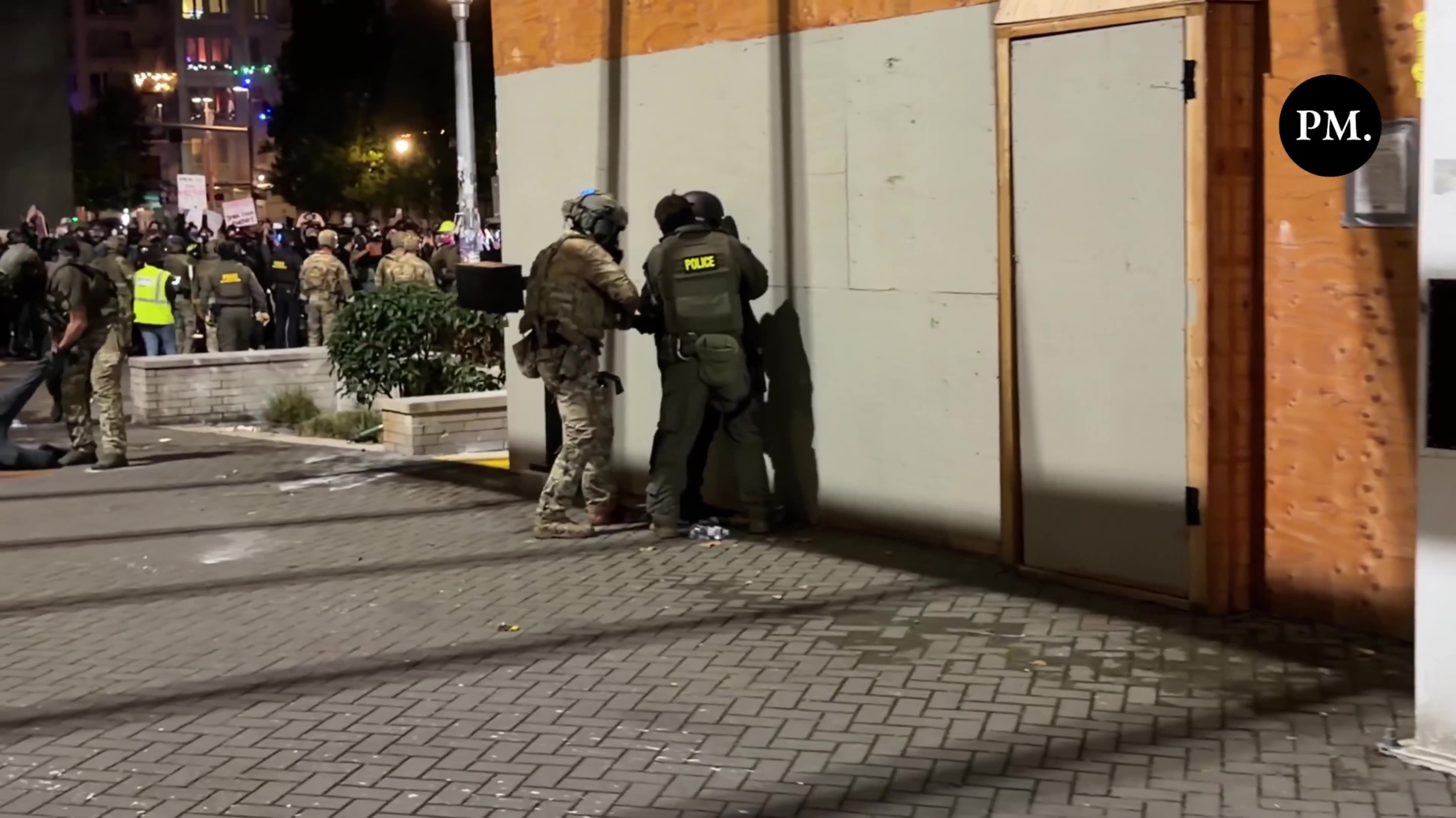 There has been at least 13 arrests today at the ICE facility in Portland.