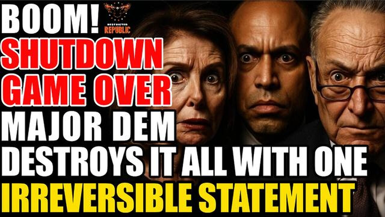 BOOM! Shutdown Game Over! Major Democrat Destroys It All With One Irreversible Statement