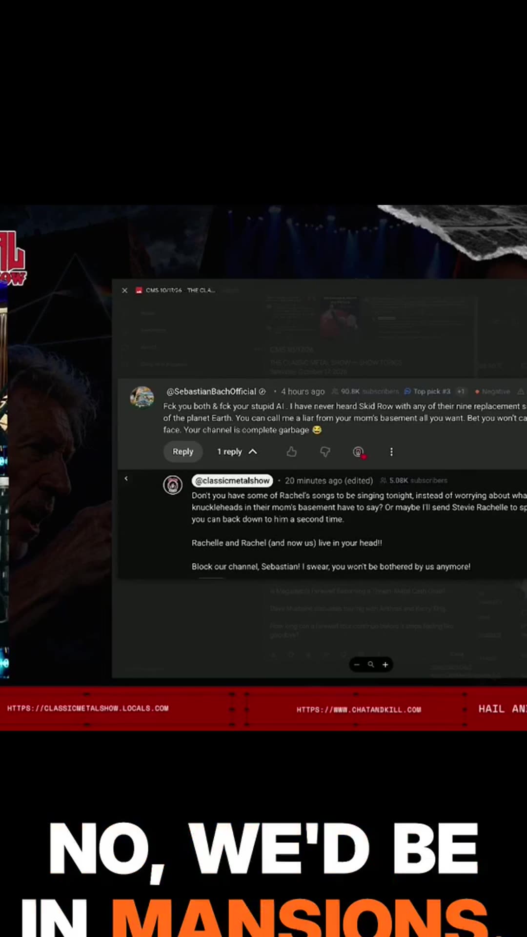 Sebastian Bach Called Our Channel Garbage. Is He Right? (Short)