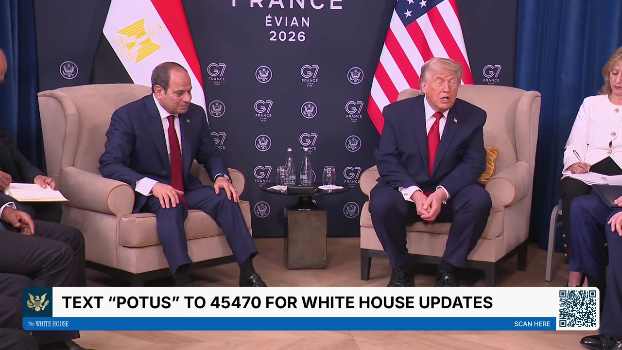 President Trump Participates in a Bilateral Meeting with the President of the Arab Republic of Egypt