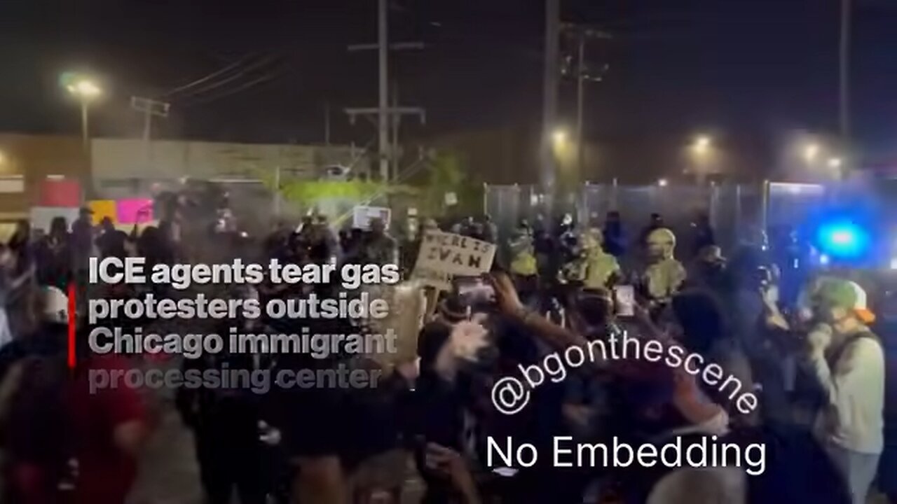 ICE Agents Tear Gas Protesters Outside Chicago Immigrant Processing Center