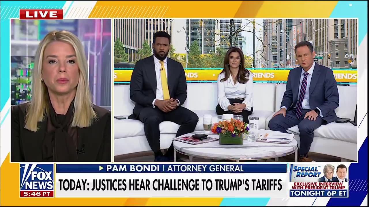 AG Pam Bondi speaks on SCOTUS hearing the case on Trumps Tariff authority.